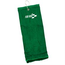 Tri-Fold Embroidered Golf Towel